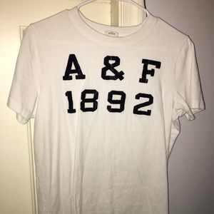 VINTAGE Abercrombie and Fitch white T Shirt unisex